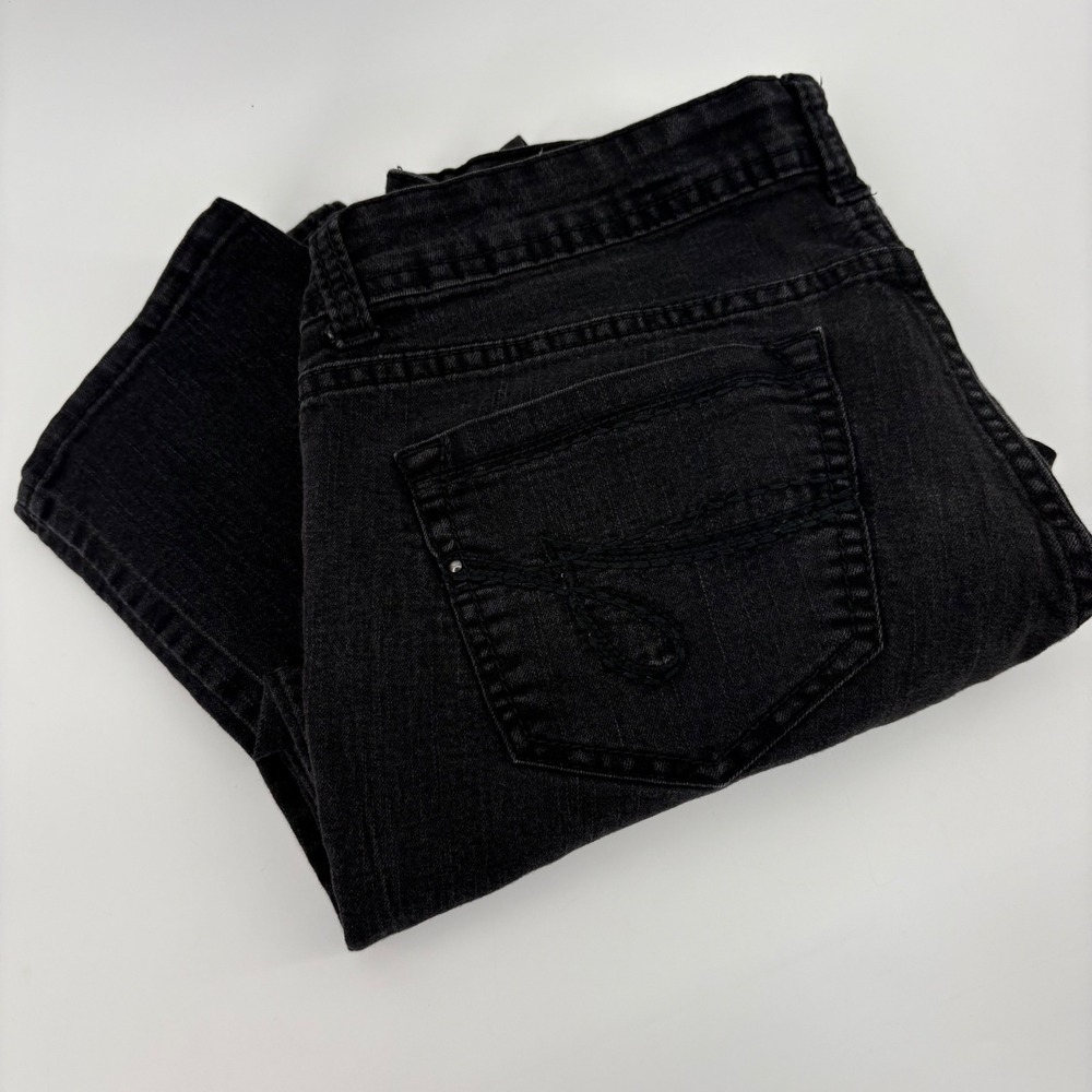 Jordache Skinny‎ Jeans Womens 12 Black Denim Mid Rise Slim Fit